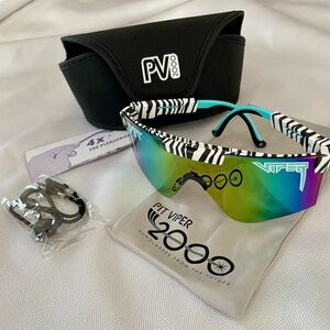 NEW Pit Viper Herbivore Sunglasses with Multicolor Lenses